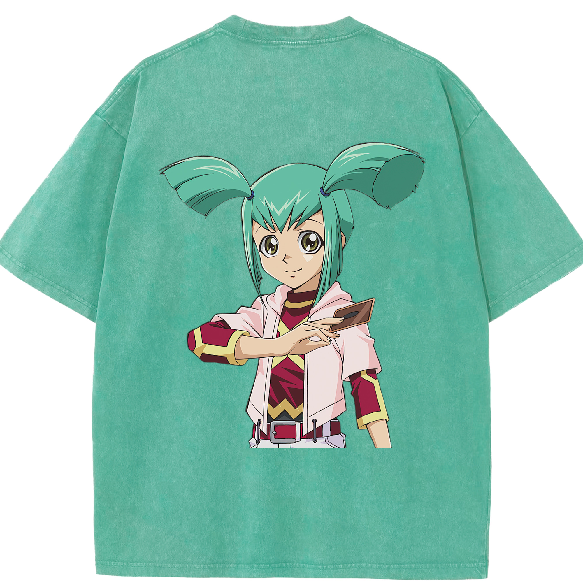 （画像用） 遊☆戯☆王 Yu-Gi-Oh! 綿100% ヴィンテージ風 半袖Tシャツ（背面プリント）